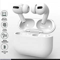 White Wireless Earbuds with Advanced Noice Cancellation