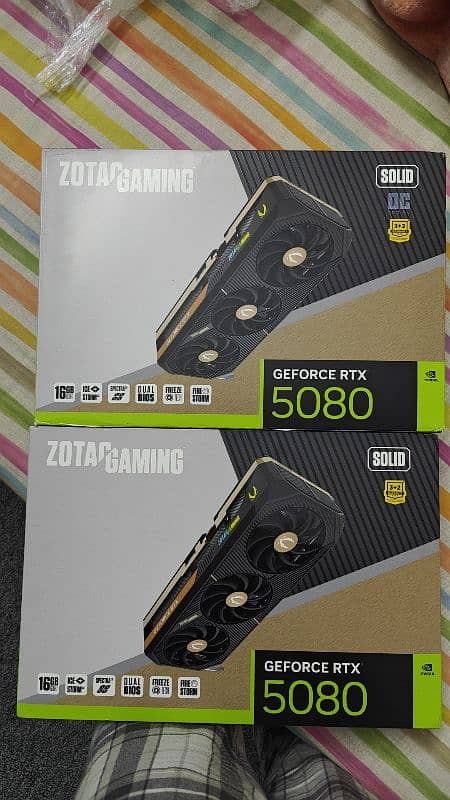 Brand new sealed Zotac GeForce 5080 Solid 2 x year local warranty 0