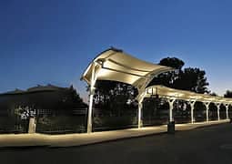 Car parking sheds | Pole Parking | Wall mounted | Car porch | Tensile 3