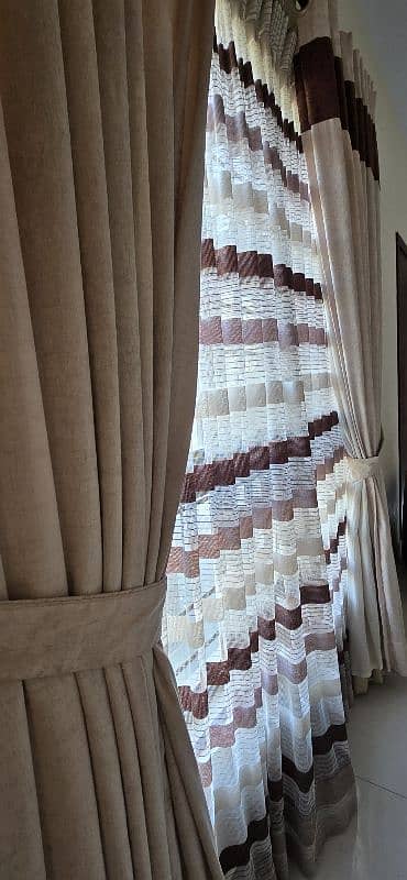 Curtains 6 pieces Size 8×8 2