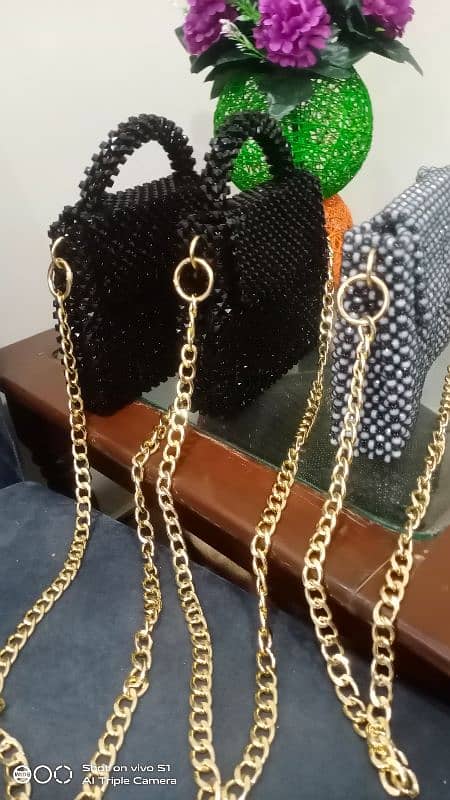 beg/ ladies beg/ hand  beg/ shoulder beg / pearls bag 13