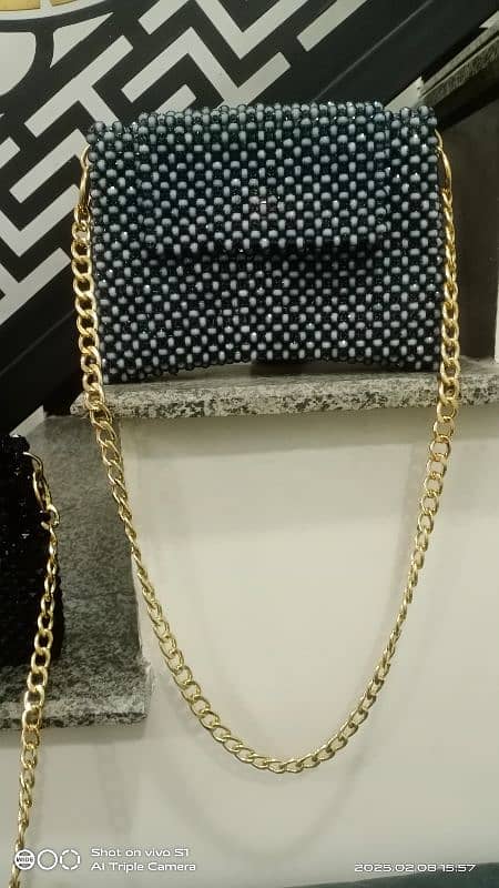 beg/ ladies beg/ hand  beg/ shoulder beg / pearls bag 18