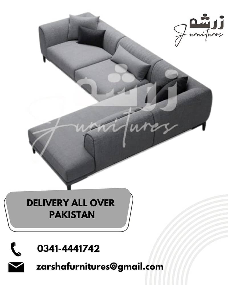 Sofa Set - L Shape Sofa -5 Seater Sofa - 6 Seater Sofa - 15k Per Seat 6