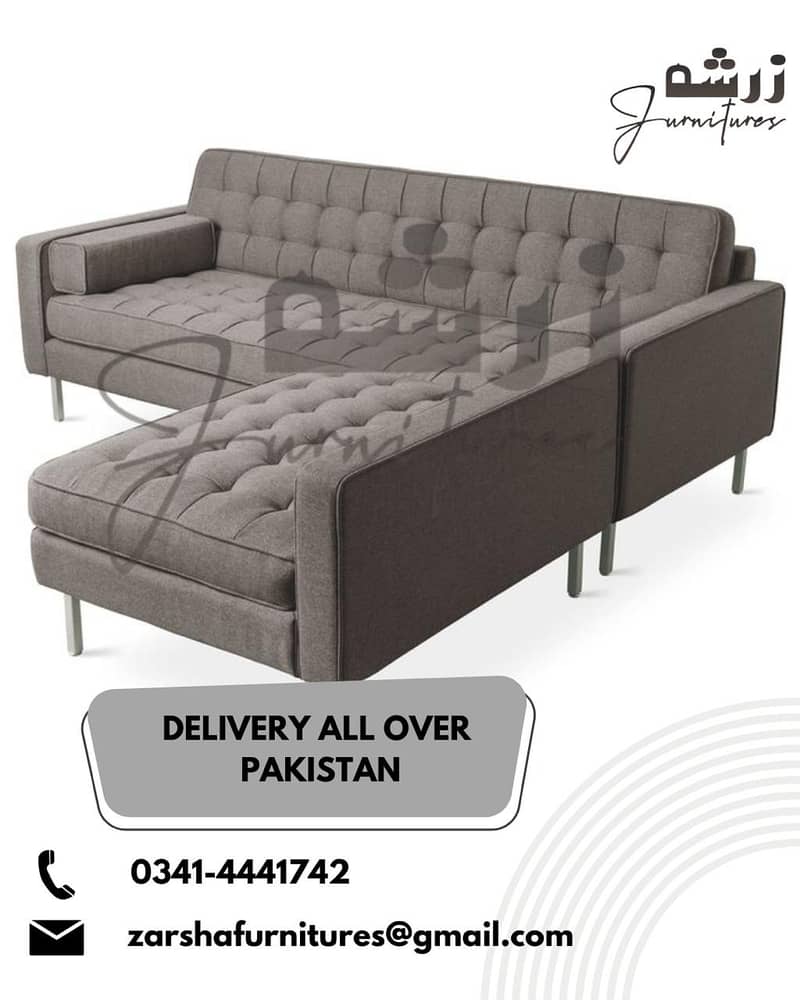 Sofa Set - L Shape Sofa -5 Seater Sofa - 6 Seater Sofa - 15k Per Seat 15