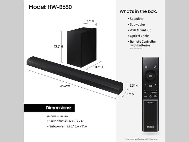 Samsung Soundbar B650 0