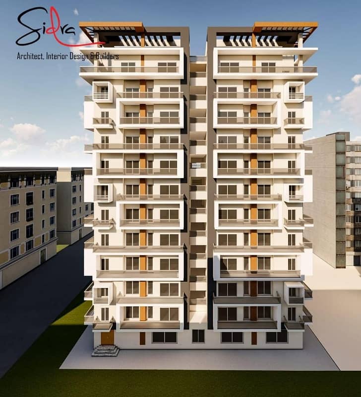 12 marla 3bed apartments near airport possation after 1 year 1