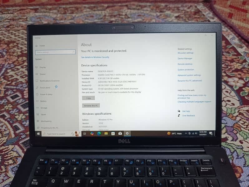 dell latitude core i7 6th generation model 7480 7