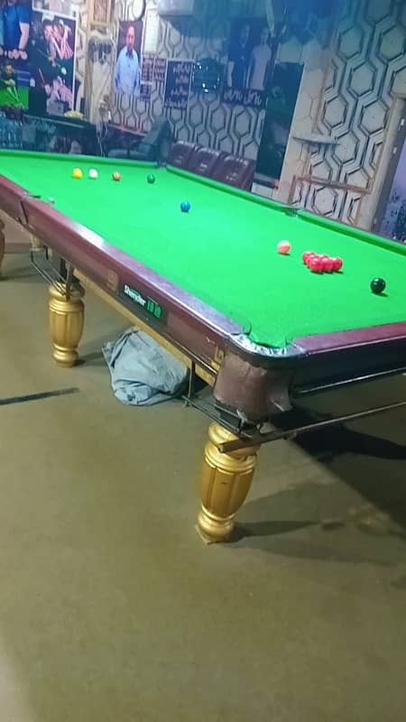 Snooker ‘size 5 x 10  “Shender snooker table 1