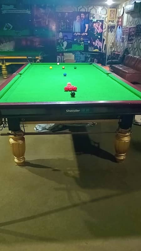 Snooker ‘size 5 x 10  “Shender snooker table 3