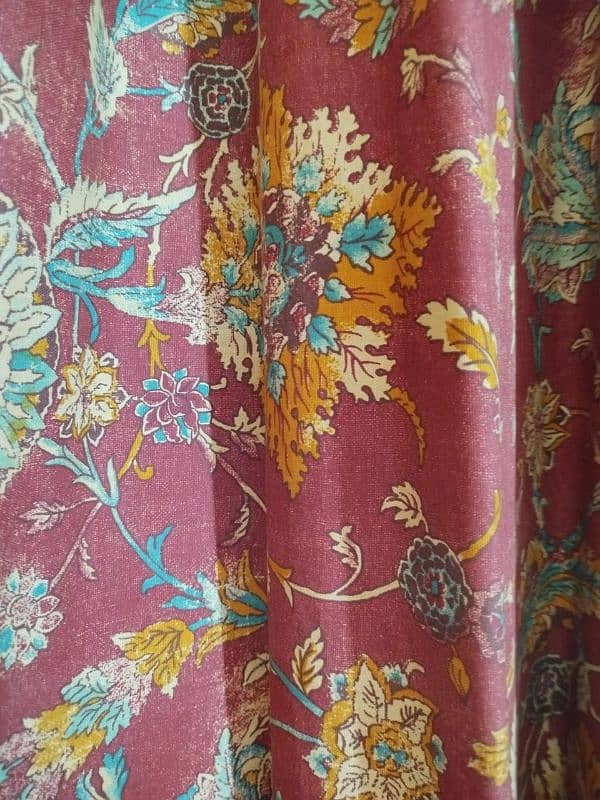 Printed curtains set 0