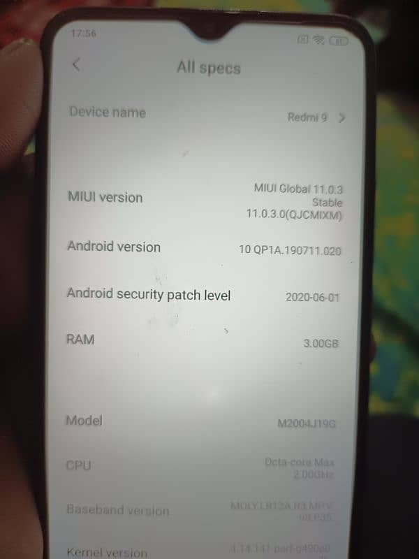 Redmi 9 for sale. home use mobile. 3