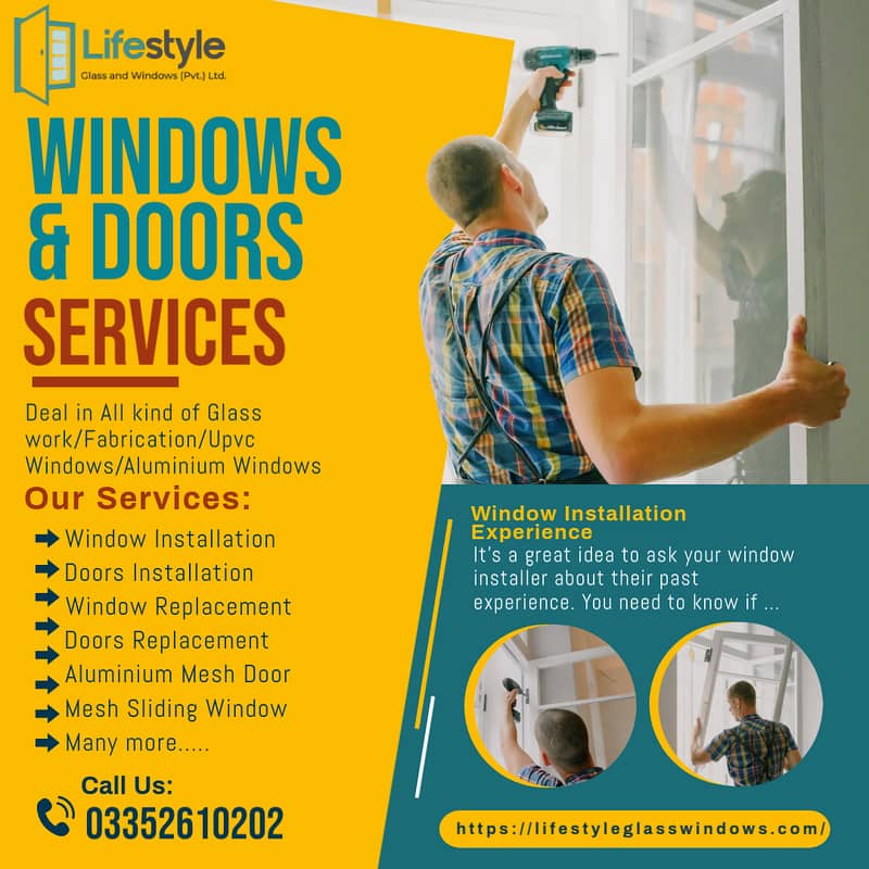 Glass work/Fabrication/Upvc Windows/Aluminium Windows 0