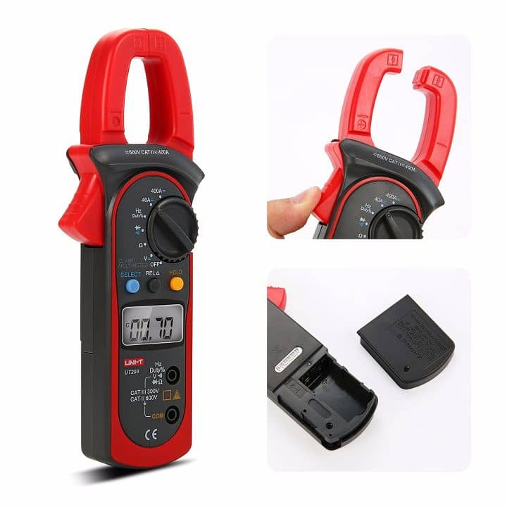 UT203 UNI-T AC/DC Digital Clamp Meter 400A 2