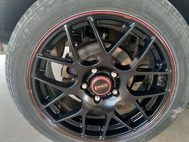 17 inch rims set with low profile tires 0