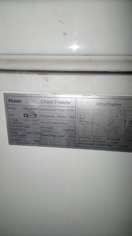 Haier Good condition company fitting 5