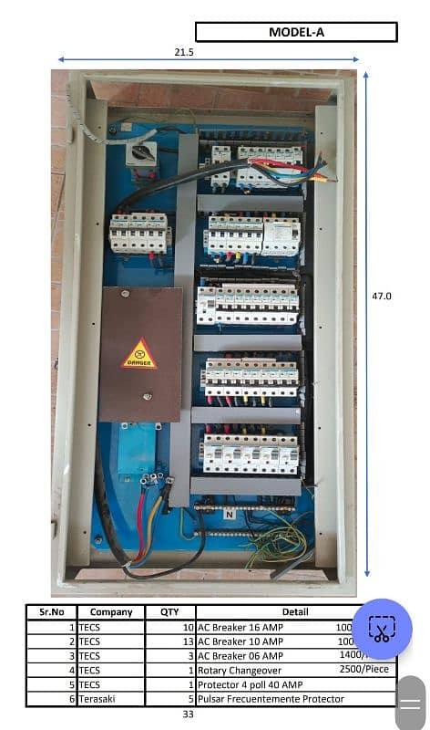 Heavy Weight DBs Box with Breakers (Distribution Board) 0