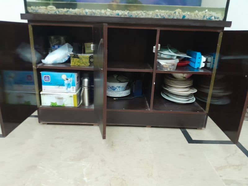 4ft Aquarium plus 3 cabinet shelf 3