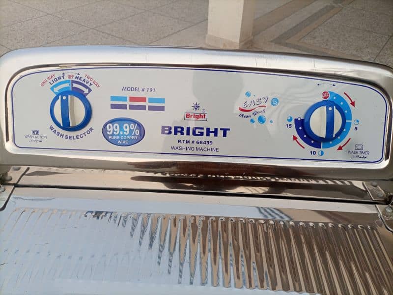 Bright washing machine 100% stainless steel 7