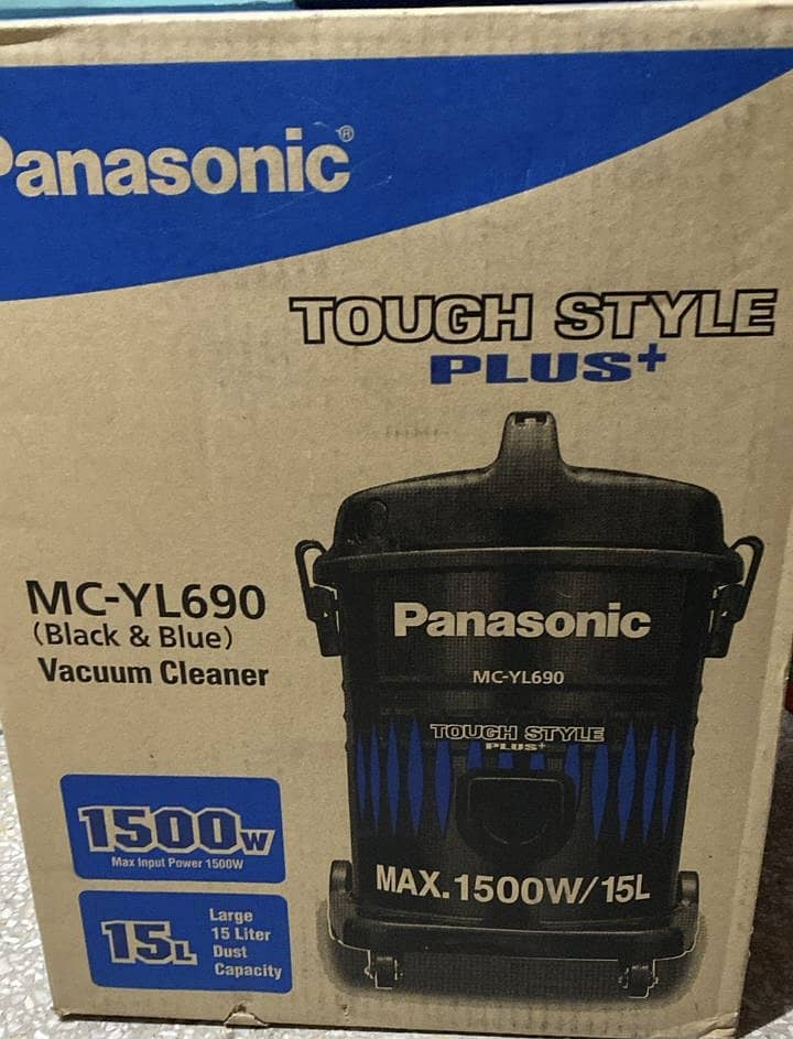 NEW Panasonic 1 - 1500W 15L Dust Capacity Drum Vacuum Cleaner 0