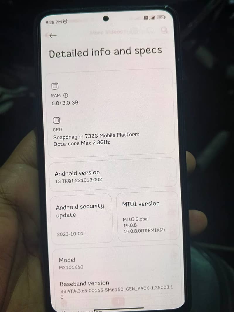 Redmi note10 pro 6+3/128 snapdragon 732 fast mobile 6