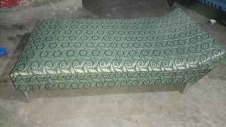 new single 2 bed set fixed mattress poshing bilkul new