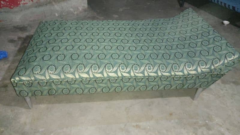 new single 2 bed set fixed mattress poshing bilkul new 0