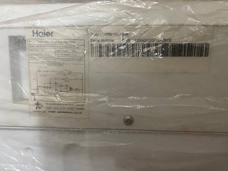 Haier totally new machine HWM100-AS 0