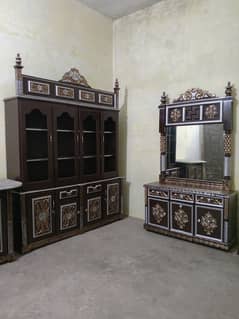 beautiful complete jahaz bed set solid wooden for sale in Lahore