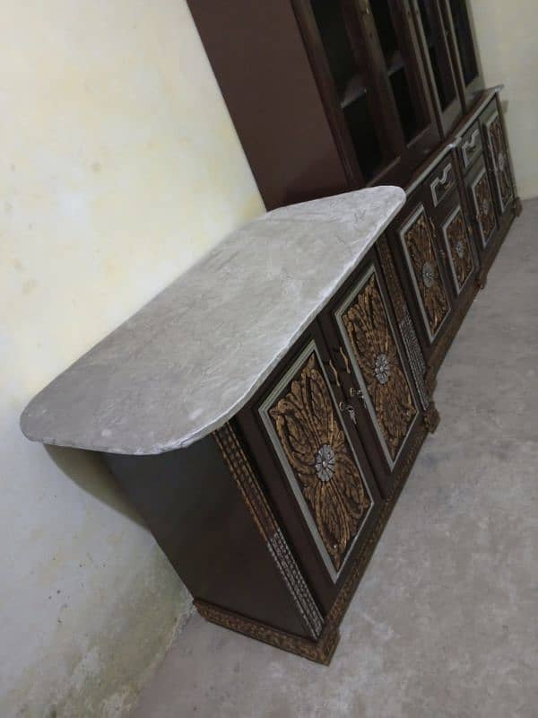 beautiful complete jahaz bed set solid wooden for sale in Lahore 6