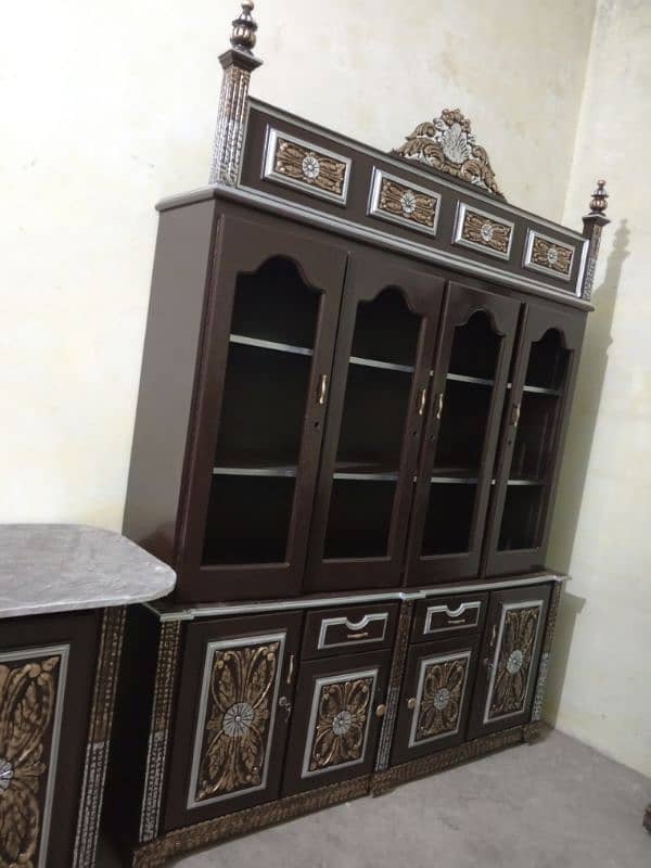 beautiful complete jahaz bed set solid wooden for sale in Lahore 12