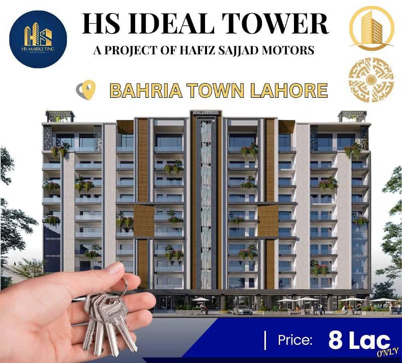 IDEAL TOWER APARTMENTS FOR SALE IN BEHRIA DOWN TOWN,JOHAR BLOCK 0