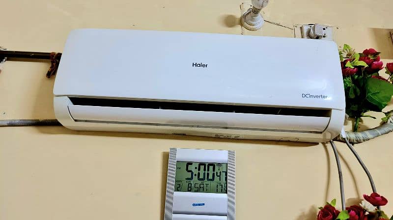 Haier split ac 1.5 ton Runing condeshn 0