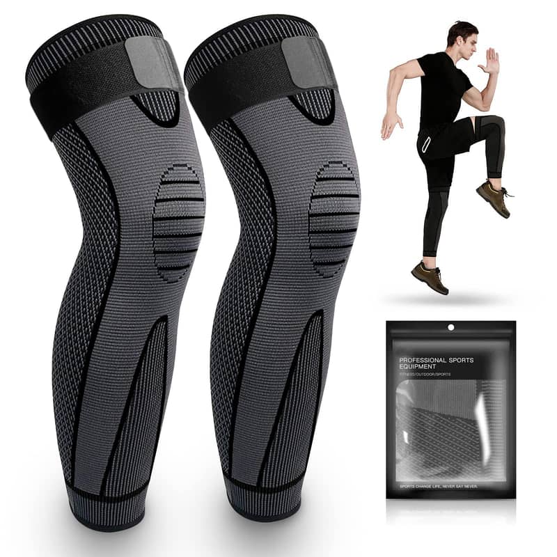 2P Knee Support (Work in Pain Releaf) Brace Compression Long Full Legs 3