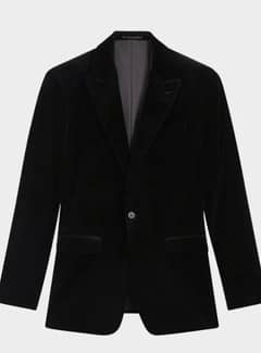 Luxurious Black Velvet Coat – Classic Elegance for Every Occasion