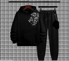 Men's  Fleece Printed Hoodie