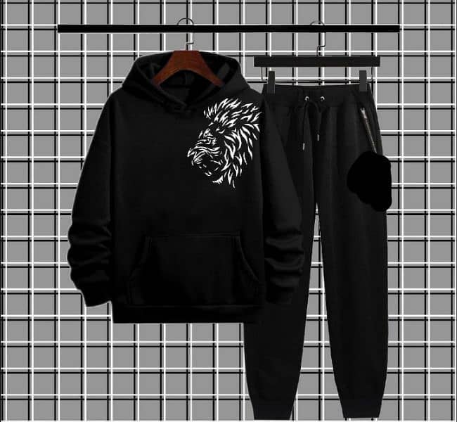 Men's  Fleece Printed Hoodie 2