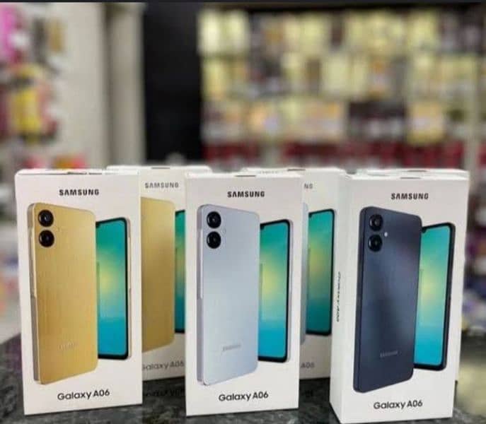 New Box Pack Samsung A06 Cash on delivery payment and Free deliver 0