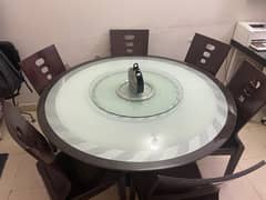 6 chairs dining table