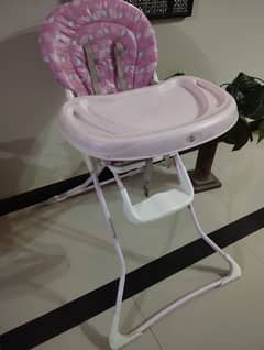 High Chair/Pink Color/Good Condition.