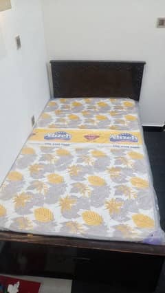 single bed large size with Medicated 2in1 mattres Brand New