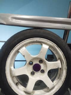 TE37 RIMS WITH TYRES