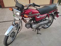 Honda CD 70cc Motor Cycle in Genuine Condition Having Red Color