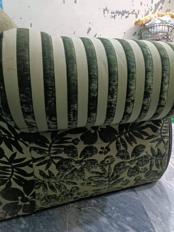 (3+2+1) 5 seater sofa set green with molty foam cushioning 5inch 15