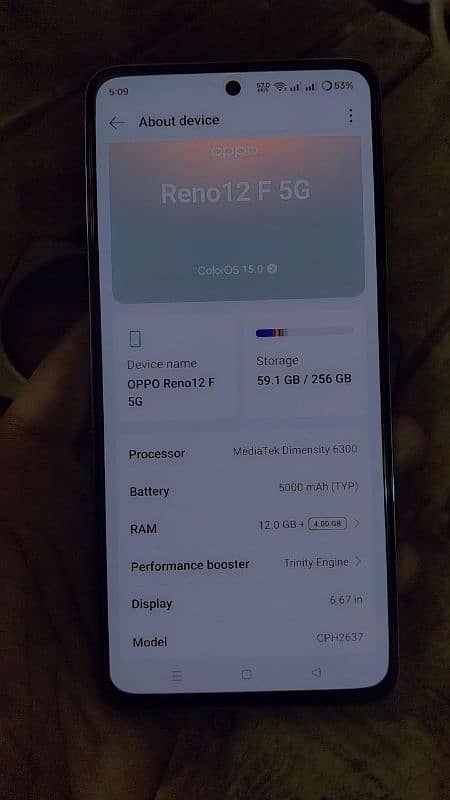 OPPO Reno12 F 5G 12/256 7