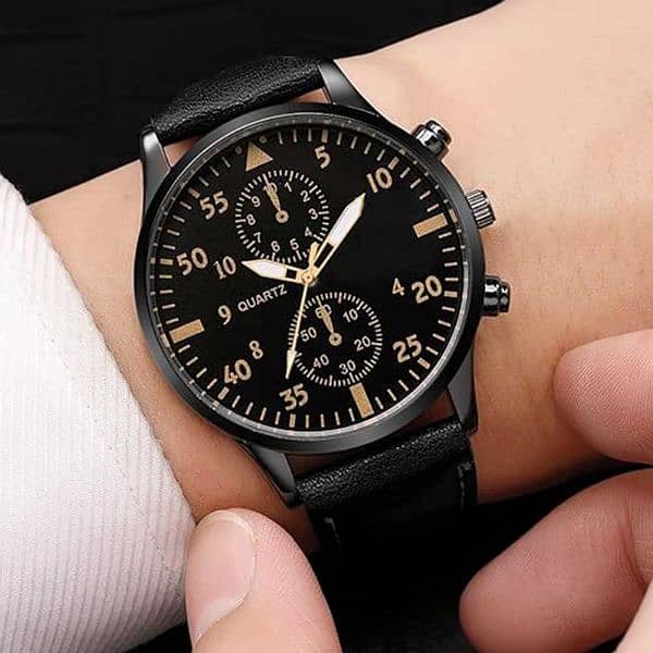 Men Watches  Casual Business Chronograph Analog Quartz Wristwatch 3