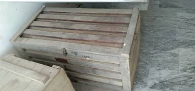 2xwooden box for sale