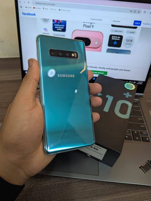 Samsung S10 plus condition 10/10 same like new with box 1