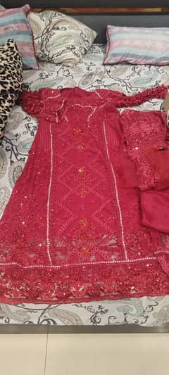 Fancy suit and Walima dress Maxi's 3 suits urgent sale