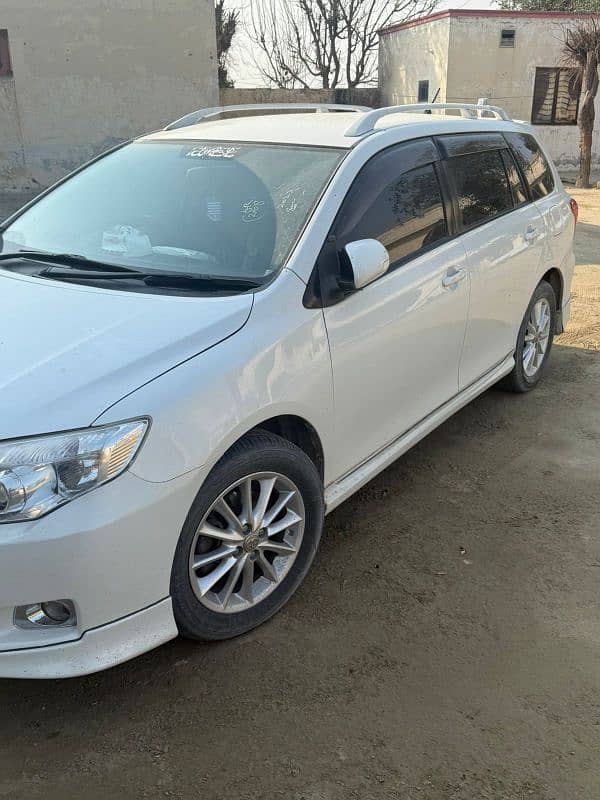 Toyota Corolla Fielder 2008 custom auction 2023 pearl white 1