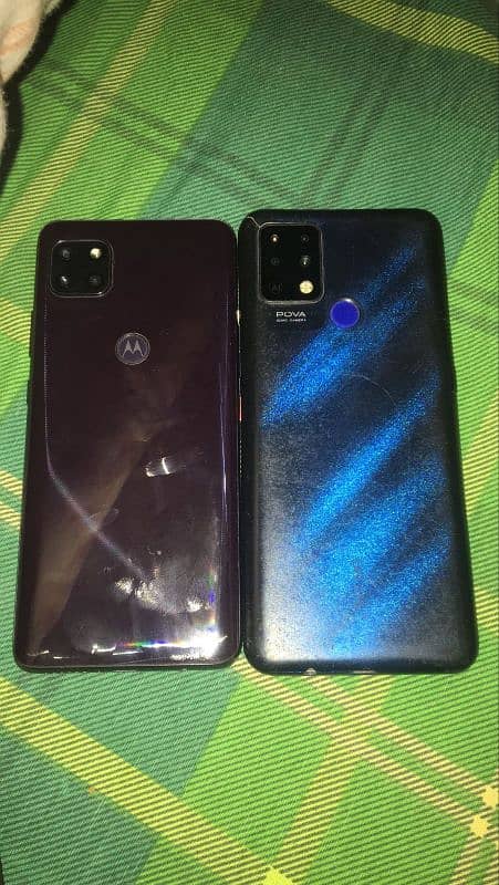 Motorola ace one 5g 4/64   and tacno powa 6/128 iska penal dalny ha 1